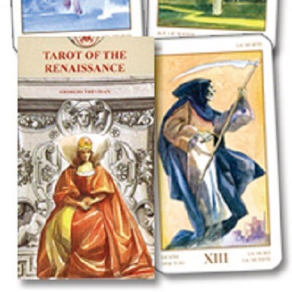 Tarot of the Renaissance, Deck sat under Texas 100% total solar eclipse 4.8.24 - Picture 1 of 6